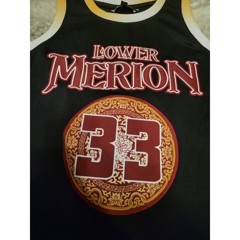 Kobe Bryant Lower Merion Headgear Classics Black Red Basketball Jersey Size XXXL - Picture 8 of 8